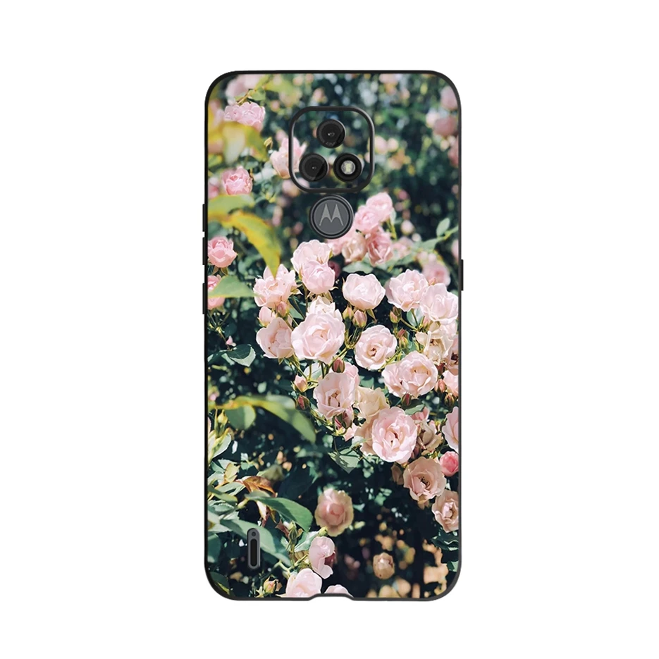 phone flip cover For Motorola Moto E7 Case Beautiful Flowers Butterfly Soft TPU Silicone Phone Cases For Motorola Moto E7 MotoE7 Shell Coque Capa iphone waterproof bag Cases & Covers