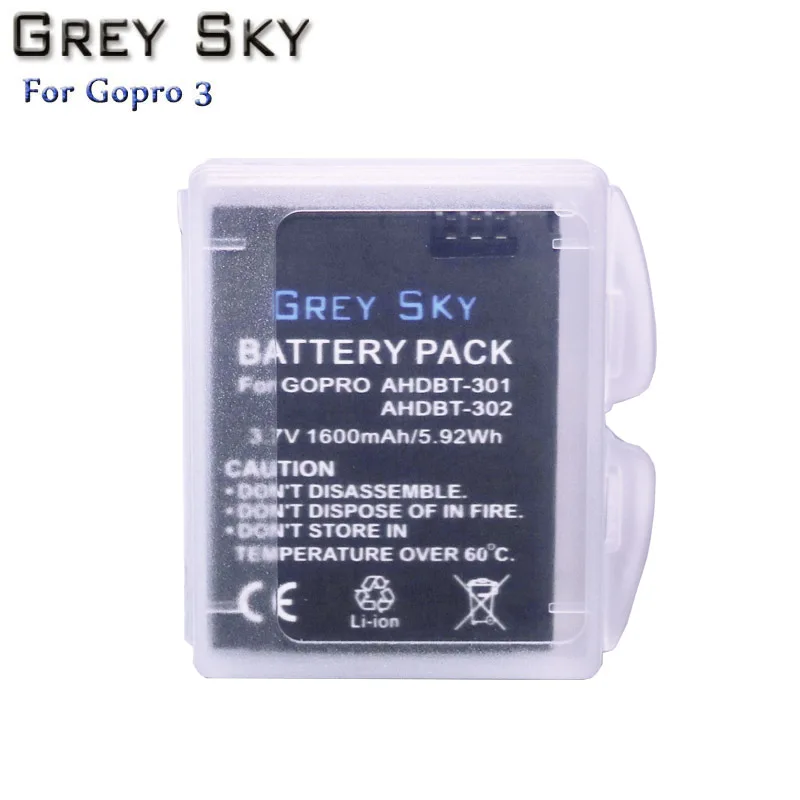 Bateria Gopro hero 3 hero 3 3+ батарея+ светодиодный 3-слоты USB зарядное устройство для GoPro hero 3 черный/серебристый/белый аксессуары для экшн-камеры