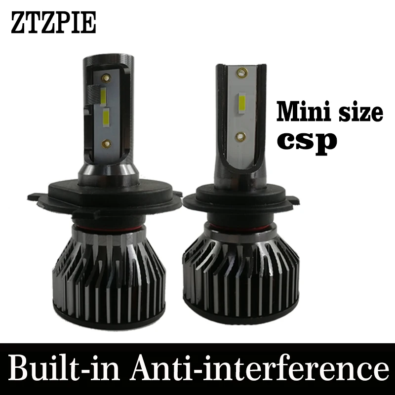 ZTZPIE 80 Вт 12000LM 6000K 9005/HB3 9006/HB4 H3 H1 H8 H7 H4 H11H9 Led автомобилей головной светильник со