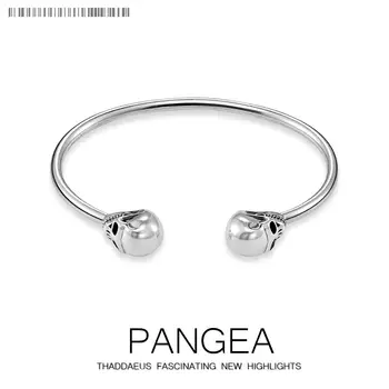 

Bracelet Bangle Skull Europe Style Fashion Karma Rebel Jewelry Gift For Women Men,2020 Brand New Good Sterling 925 Silver Bangle