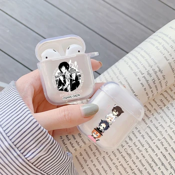 

Japan anime bungou stray dogs Dazai Osamu Silicone TPU Cover For Apple airpods 1 2 Case Wireless Earphone Accessories Coque