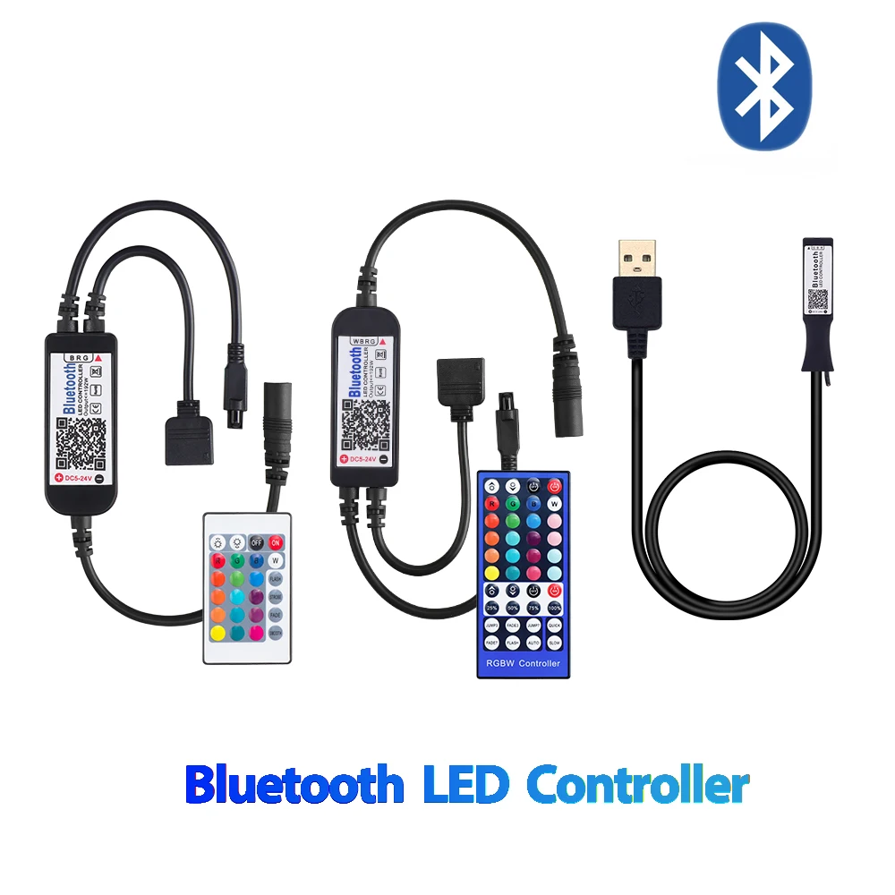 USB RGB Bluetooth Led Control ler с 24 клавишами 40 ИК пульт дистанционного управления