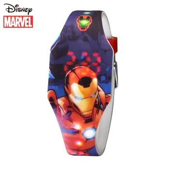 

Disney children's watch Marvel handsome Iron Man Fun led cool electronic watch