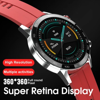 

Men Smart Watch 1.3inch 360*360 HD Full Touch screen Smartwatch ECG PPG IP68 Waterproof Fitness Tracker Bracelet Watch L18 P L16