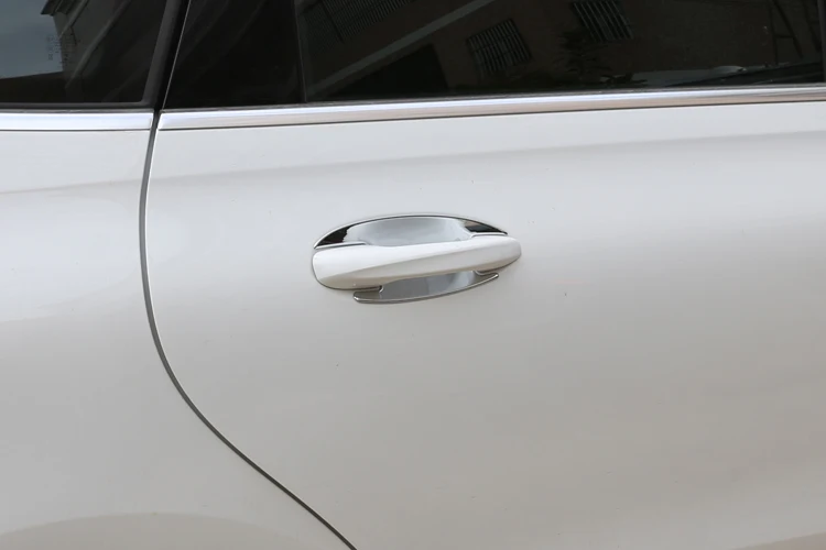 Для Mercedes Benz B класс W247 B200 автомобиля углеродное волокно ABS хром наружная дверная ручка чаши колпачки внешняя отделка Аксессуары