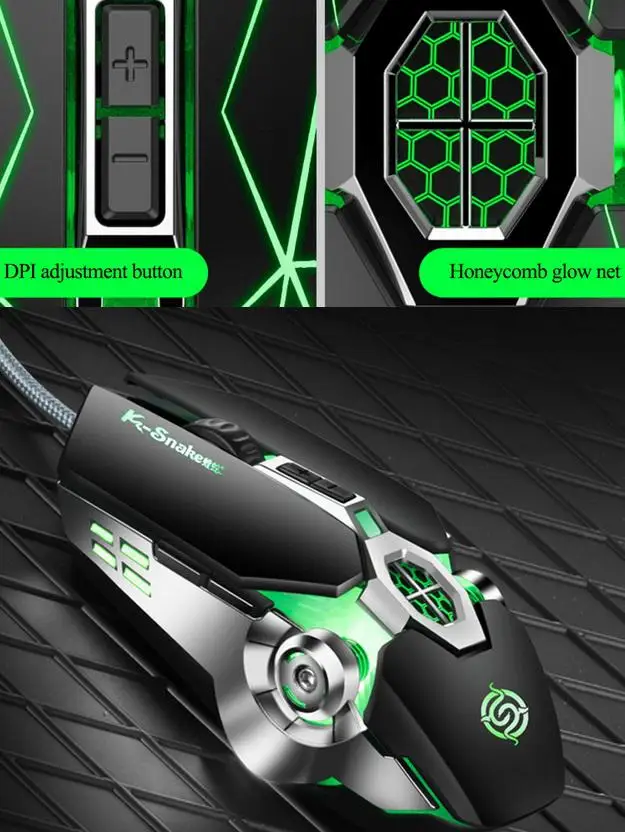 Q7 USB Проводная оптическая эргономичная игровая мышь светодиодный с подсветкой 4000 dpi игровая мышь Мыши для ПК ноутбука компьютера геймера