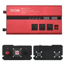 4000 Вт двойной светодиодный автомобильный преобразователь питания diaplay, адаптер зарядного устройства, Модифицированная синусоида с 4 usb-портами и 3 разъемами