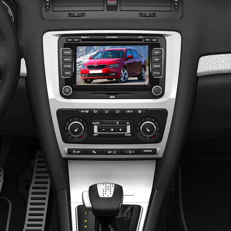 Skoda octavia 2 Din ڵ  þ, AC 2010-2013  ׷ г  ġ  ŰƮ Ʈ  