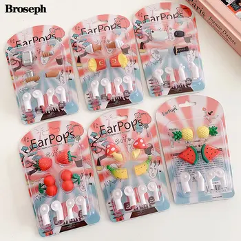 

Cute Banana Pineapple Earphone Charms For Apple Airpods Funny Creative Decoration Cover For EarPods PVC Jewelry Accessories