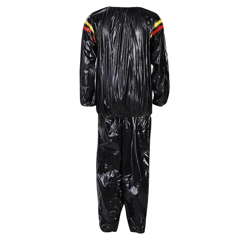 Men Fitness Suit Pvc Fitness Clothes Sports Red And Yellow Sweating Sauna Clothes Slimming Suit Outdoor Sport Suit Clothes