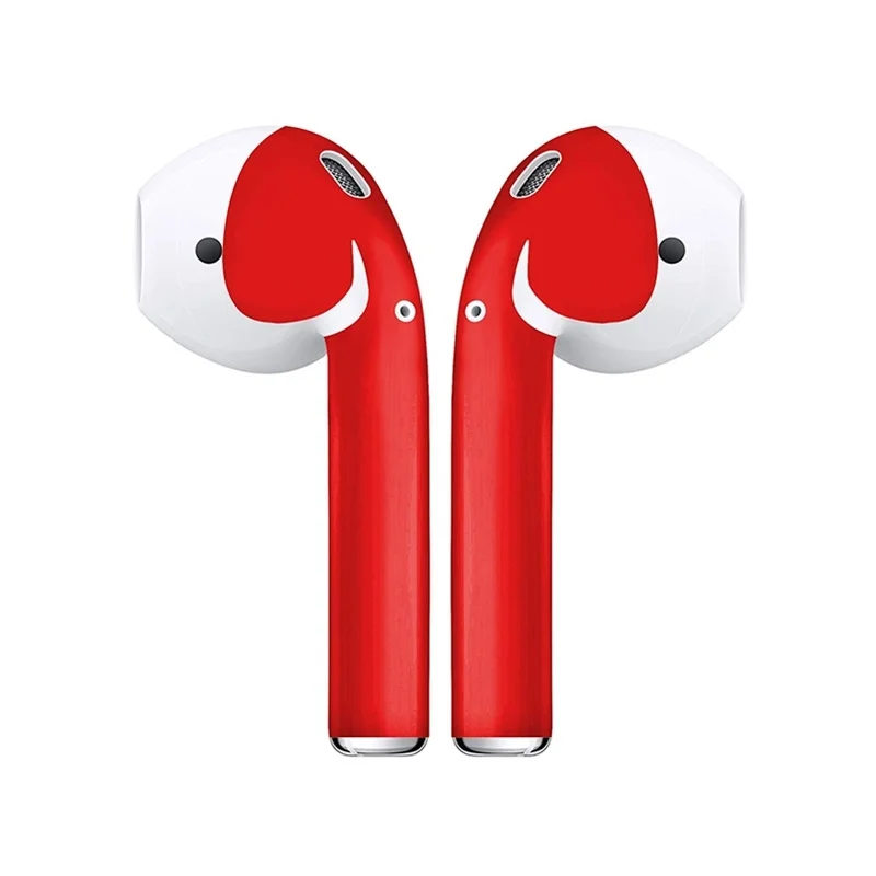 1 пара кожи наклейка протектор для AirPods Skins защитные обертывания пленка кожи наклейка для беспроводных наушников аксессуары 4 цвета