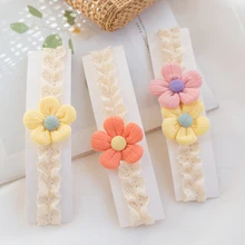

Lace Baby Girl Headband Flowers Hairband For Child Princess Accessories New Born Hair Band Nylon Headbands Birthday Gift 0-3T