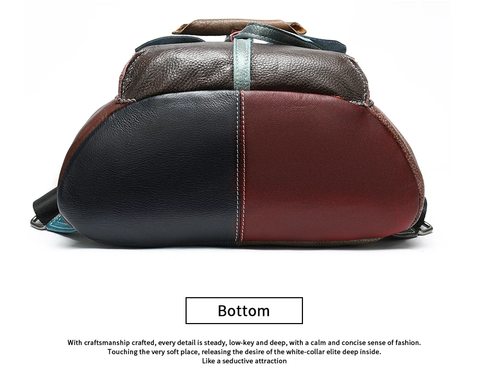 Women's Backpack Genuine Leather Retro Anti-theft Backpack