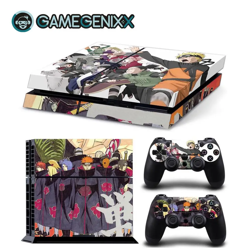 Naruto GAMEGENIXX Skin Sticker Protective Vinyl Decal for PS4 Console and 2 Controllers- Naruto - Цвет: Naruto