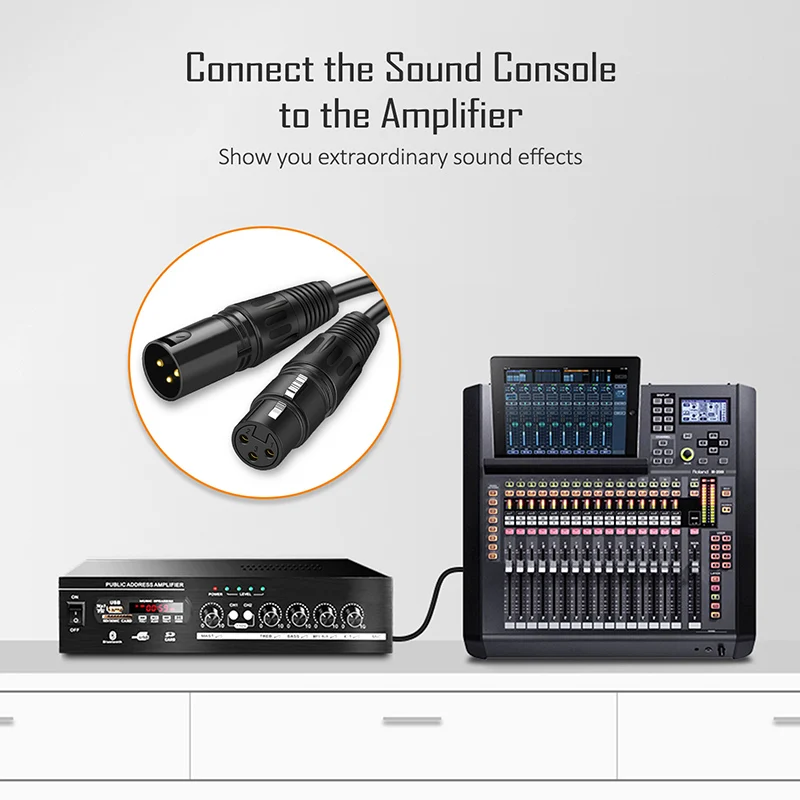 CABLETIME XLR кабель микрофон Cannon разъем гитарный удлинитель Микрофон Кабель для аудио