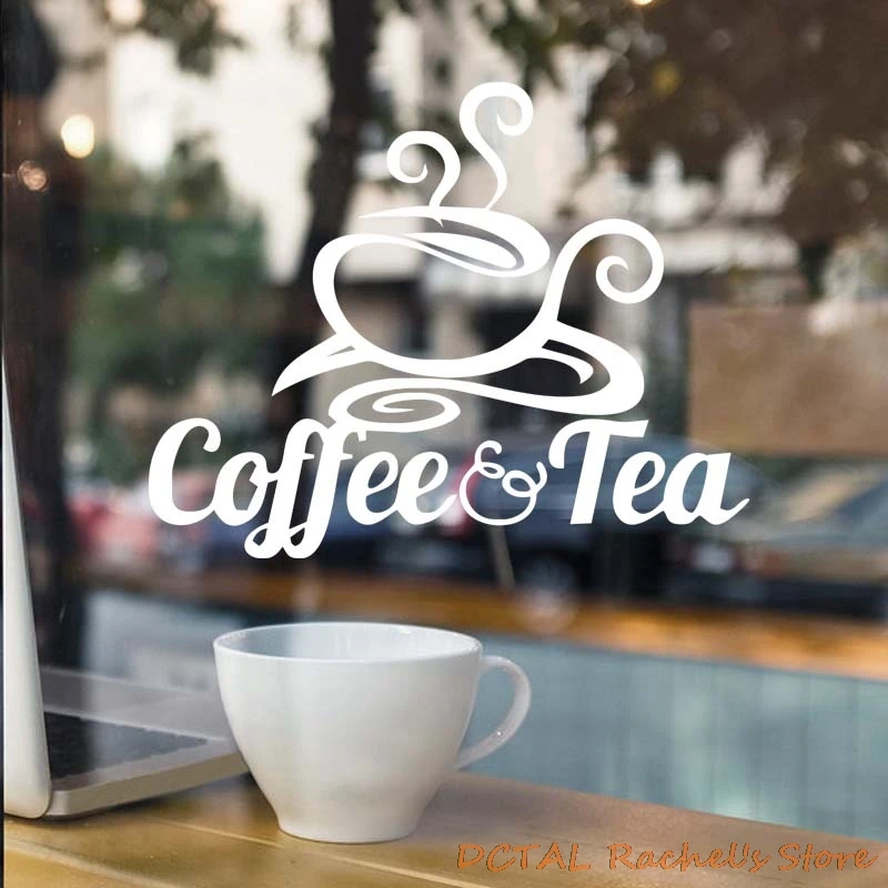 Tasses à Café Café Thé Wall Stickers Art Cuisine Décor unique autocollant pub Vinyl Home Tasses à Café Café Thé Wall Stickers Art Cuisine Décor unique autocollant pub Vinyl Home
