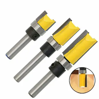 

Wood Cutter Tools Shank Top Bearing Flush Trim Pattern Router Bit Export Woodworking Cutters Engraving Home Machine Trimming