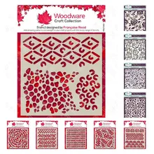 

Woven Roses Leavestrellis Vines Tribal Batik Layering Stencils Painting Scrapbook Coloring Embossing Album Decorative Template