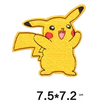 Мультяшные вышитые нашивки с рисунком Пикачу из ткани badges4