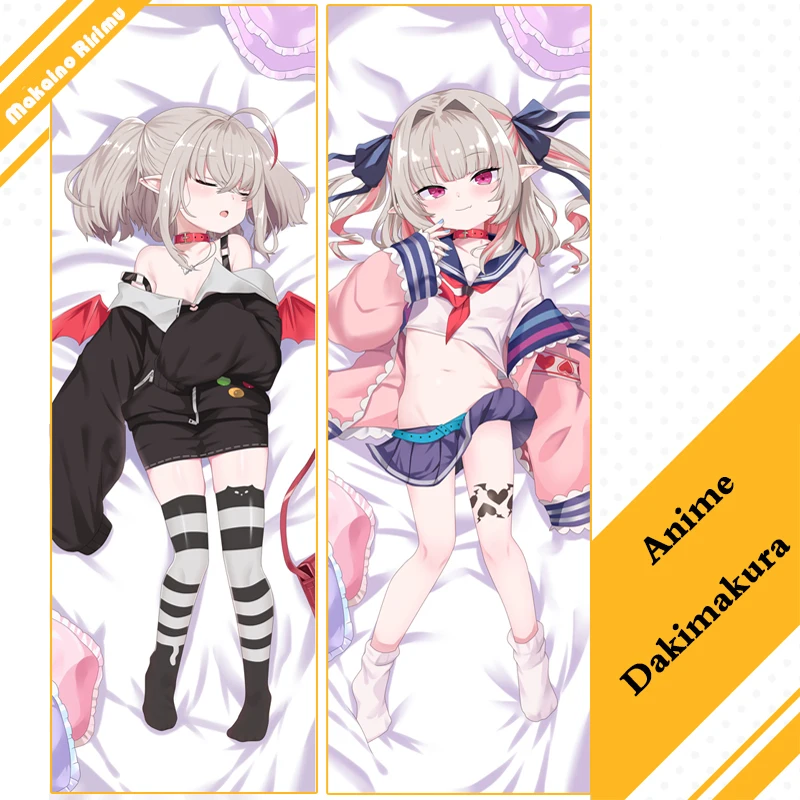

Аниме Dakimakura Ririmu Kissme Lovelyheart-Lolitania обнимающая подушка для тела Чехол VTuber Makaino riririmu наволочка