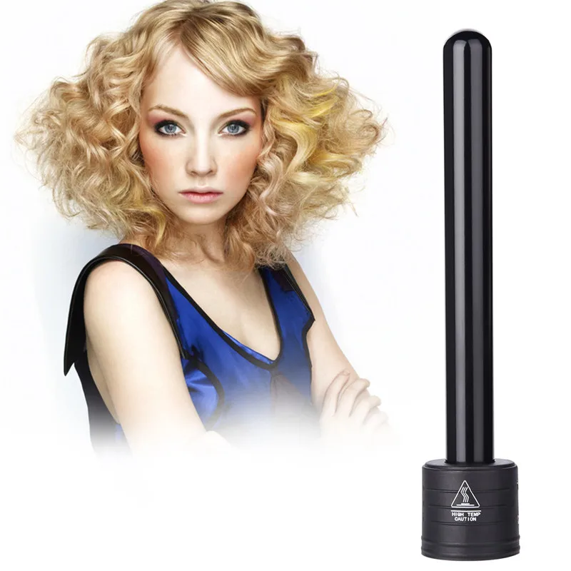 

100-220V 19MM Hair Curler Curling Iron Wand conical curling iron single tube ceramic glaze pear flower cone electric hair curly
