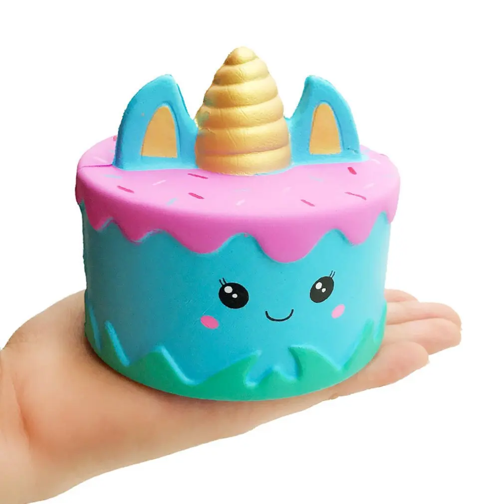 

Soft Slow Rebound Binaural Unicorn Cake Toy Slow Rebound Binaural Unicorn Cake Simulation Model Pressure Release Toy