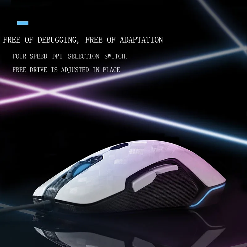 Rantopad F102, Высококачественная Проводная игровая мышь, esports, игра, специализированная Механическая офисная, для ноутбука, ПК, для военной игры, CSGO, пистолет, макро