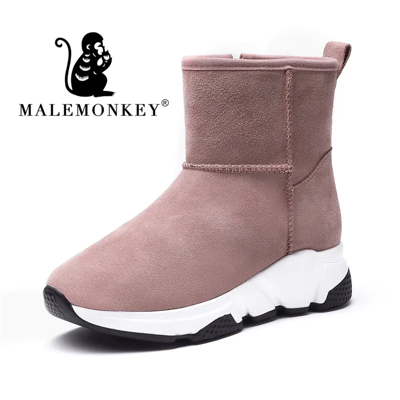 

Woman Boots Mid-Calf Shoes New Female Fashion Snow Boots Women Non-slip and Wearproof Winter Shoes 2019