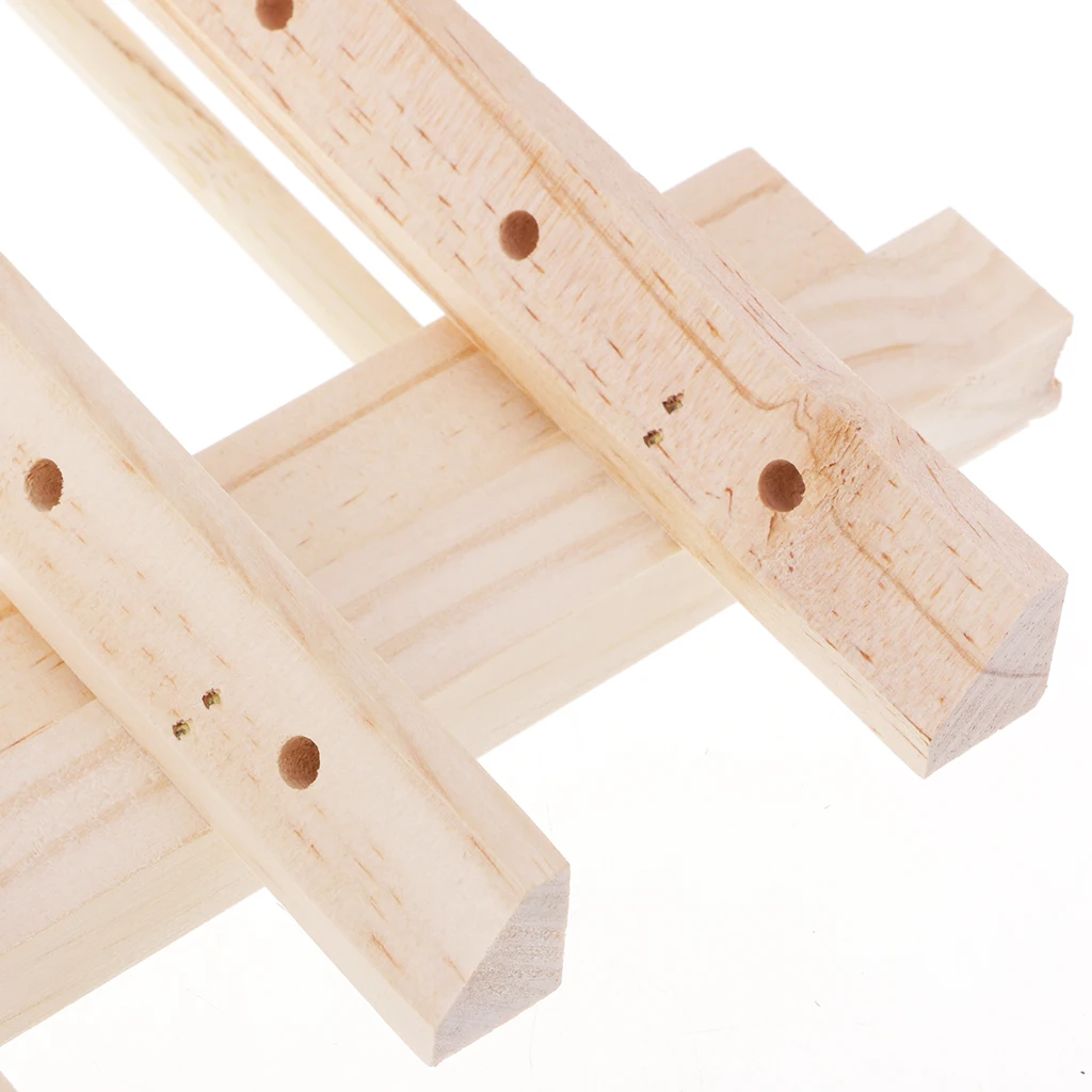 63-Spool Thread Rack, Wooden Thread Holder Sewing Organizer for Sewing, Quilting, Embroidery, Hair-braiding