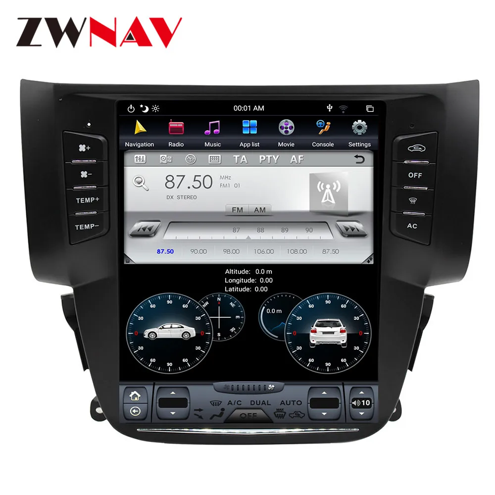 Excellent DSP Carplay vertical Tesla screen Android 9.0 Car Multimedia Player For Nissan Sylphy 2012+ GPS Audio Radio stereo map head unit 5
