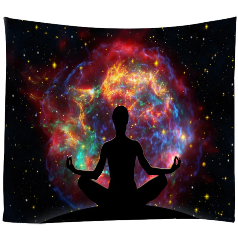 

Earth & Star 3D Tapestry Wall Hanging Cloth Bed Spread Beach Towel Table Cloth Yoga Mat House Decoration Living Room Decoration