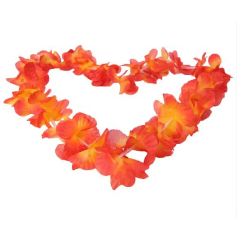 AU-Hawaiian Luau Silks Flowers Leis Garland ожерелья Гавайские пляжные вечерние платья