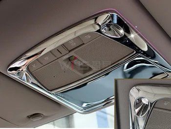

Reading Lamp Cover Styling Accessories 3pieces Chrome Silver For Nissan X-trail Rogue 2.5L 2014 2015 2016