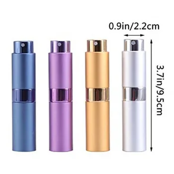 

70Pcs Wholesale 8Ml Rotating Spray Bottle Perfume Scent Essential Oil Tube Atomizer Cosmetic Container Colorful Makeup Tool