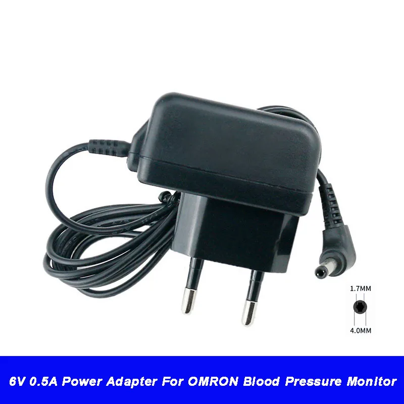 Caricabatteria Dell'Adattatore Dell'Alimentazione Elettrica Di Cc Di Ca Di 6V 0.5A 500Ma Per Il M4-I Di Omron M2 M3 M5-I M7 M10 M6 Monitor Di Pression