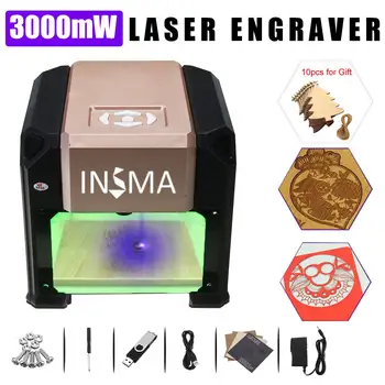 

3000 mW CNC Laser Engraver DIY Logo Mark Printer Laser Engraving Carving Machine for FOR Windows for Mac OS System