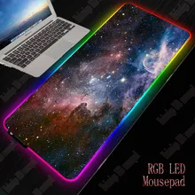 XGZ звездное небо игровой RGB большой коврик для мыши геймер большой коврик для компьютера Led подсветка XXL Mause клавиатура стол