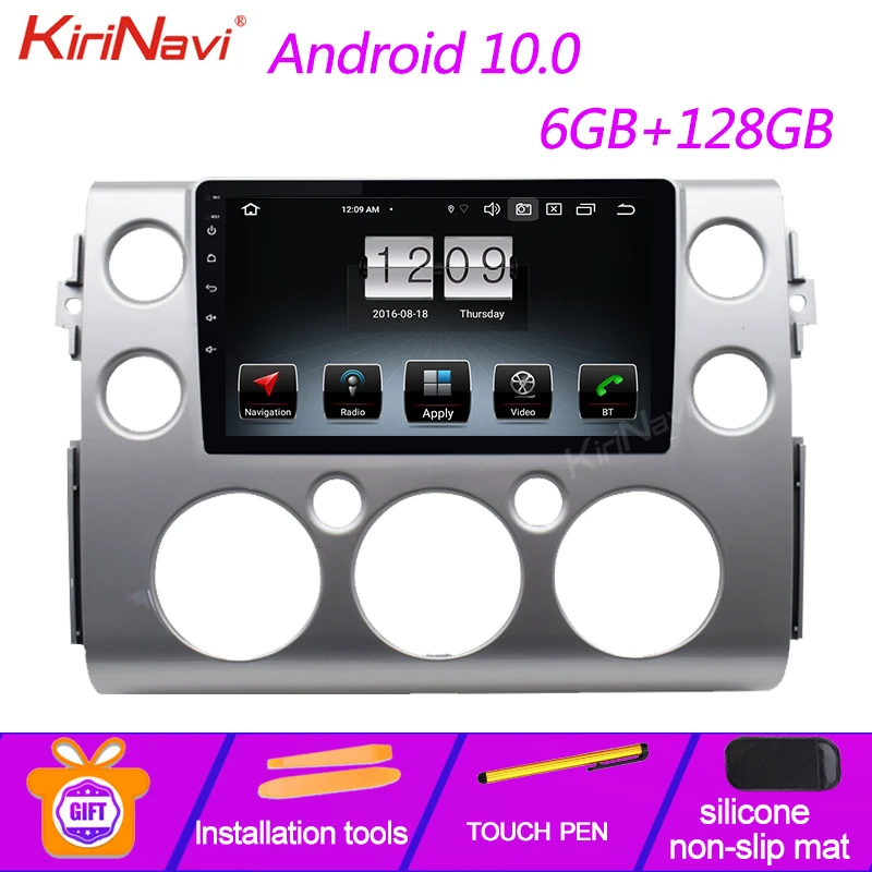 KiriNavi 9 &quot1Din Android 10 0 автоматический головное устройство для Toyota FJ Cruiser Авто GPS