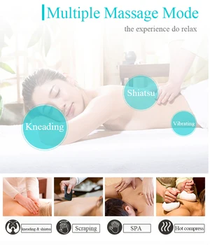

Dropshippin Electrical Massage Shiatsu Back Shoulder Neck Massager Multifunctional Shawl Infrared Heated Kneading Massager