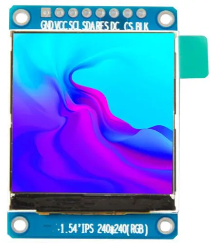 Ips 1,54 дюймов 12 P/8 P SPI HD TFT lcd цветной экран(плата/без платы) ST7789 Drive IC 240(RGB)* 240 - Цвет: Screen with Board