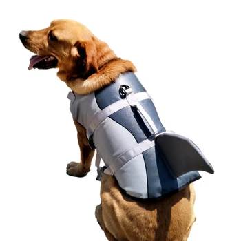 

Pet lifesaving clothes shark mermaid swimsuit safety suit dog summer dog vest vest summer shark dog swimsuit pet swimsuit CJ001