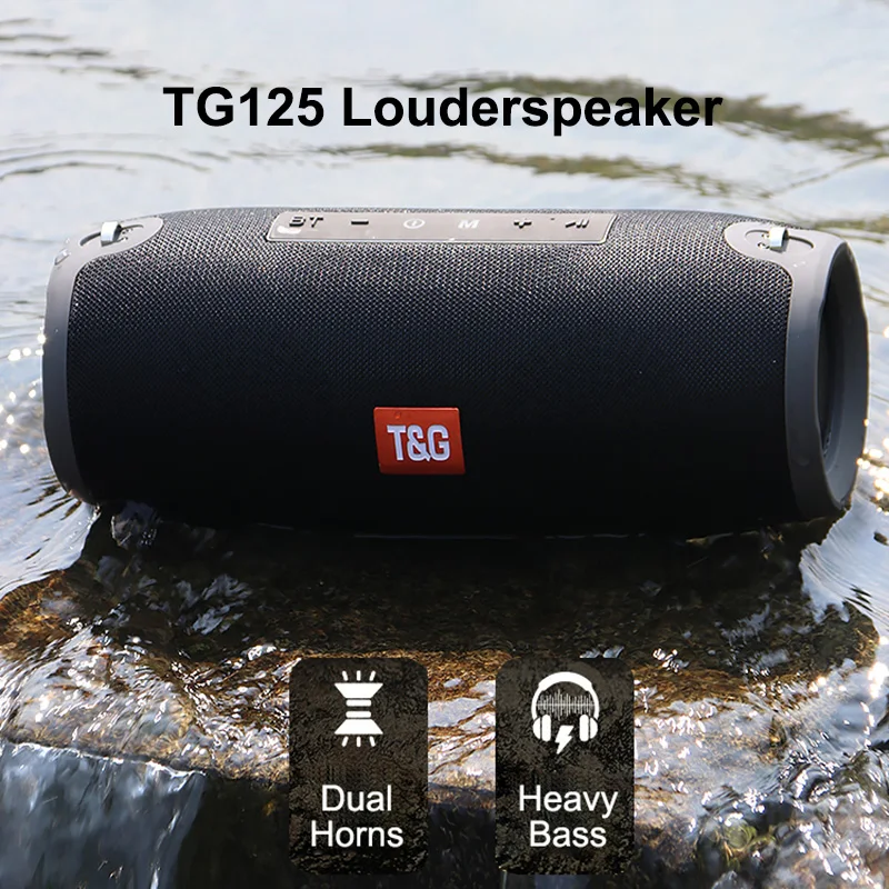 Портативная Водонепроницаемая Bluetooth колонка Саундбар Hi Fi с поддержкой Usb Aux FM