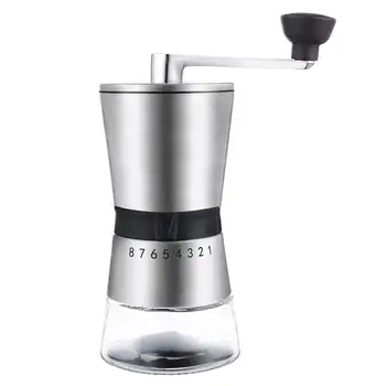 

Stainless steel hand crank grinding, conical ceramic coffee grinder minipresso home decoration accessory cafetera coffee machine