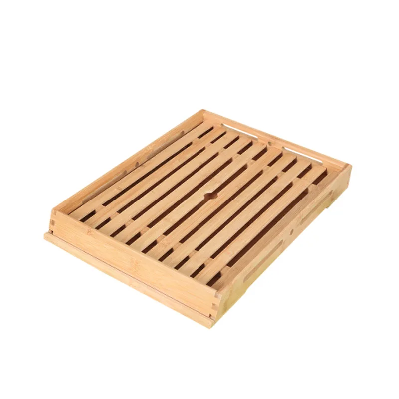 

Wooden Bread Plate Wooden Rectangular Baking Bread Plate European-Style Cake Shop Display Pastry Snack Plate