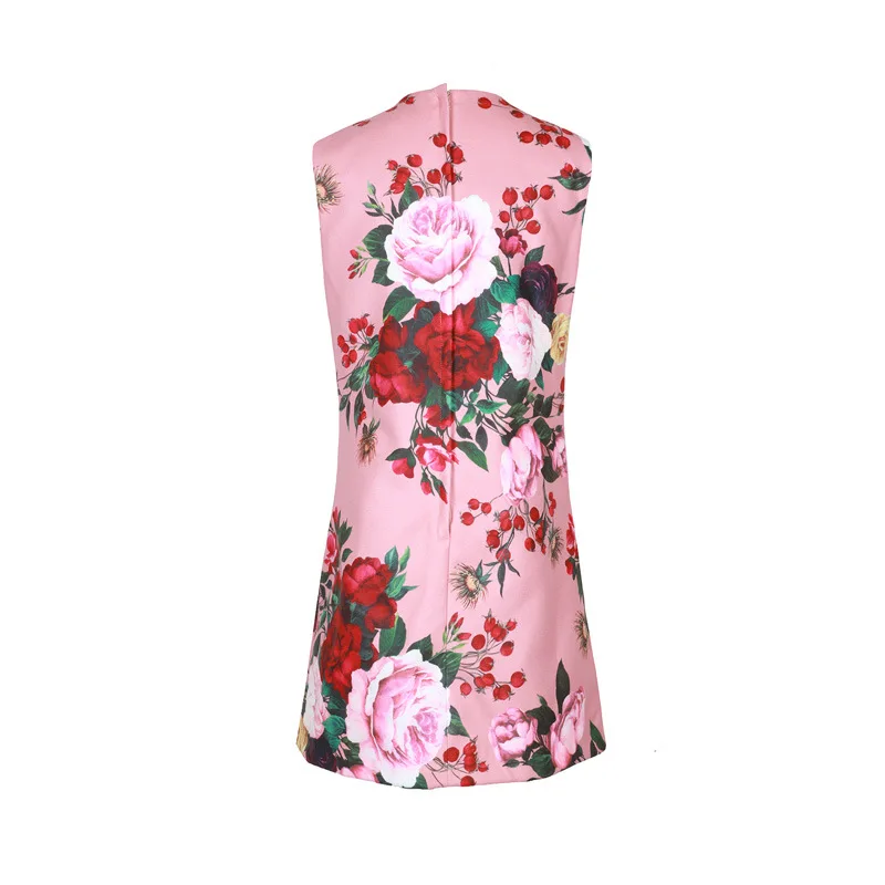 VKBN Autumn and Winter Windbreaker+Dress Rose Flowers Printing Trench Femme Turn Down Collar Women Trench