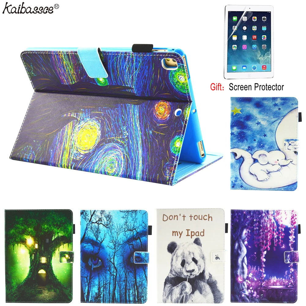 Чехол KAIBASSCE для планшета iPad 5 6 Air 1 2 9 7 дюйма 2017 2018 Модный чехол из ТПУ с рисунком Mini 3