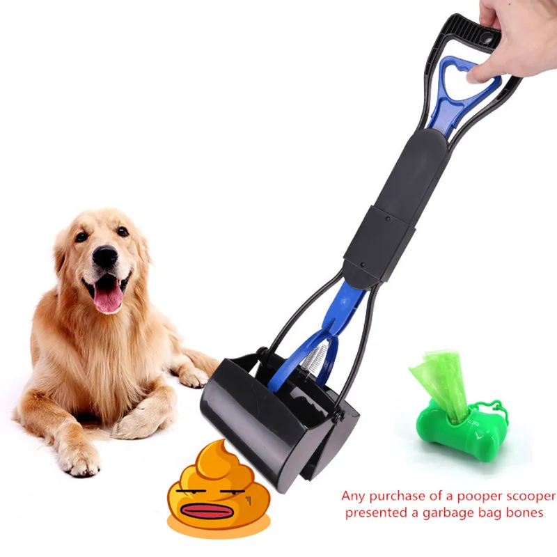 

Freeshipping Pet Pooper Scooper Long Handle Jaw Poop Scoop Clean Pick Up Dogs Cats Waste Dog Puppy Cat Waste Picker Cleaning