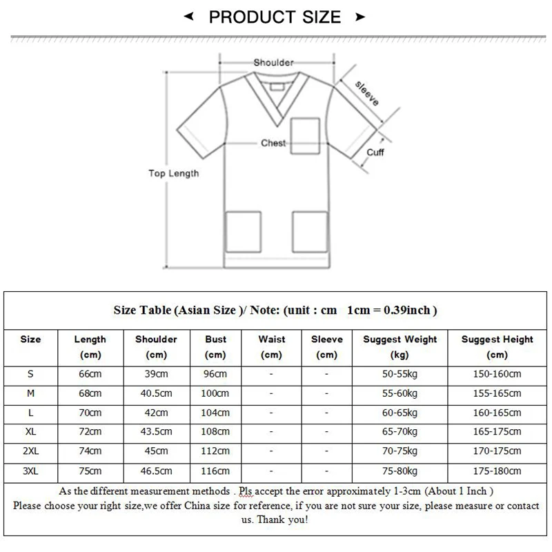 Summer Unisex Scrubs Nursing Workwear Women Scrubs Laboratory Uniform Scrub Uniform High Temperature Sterilizable Clothing