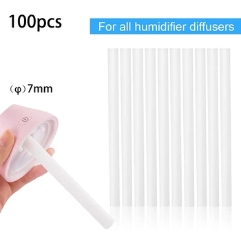 

100 Pack Humidifier Filters Replacement Cotton Sponge Stick for USB Humidifier Aroma Diffusers Mist Maker Air Humidifier