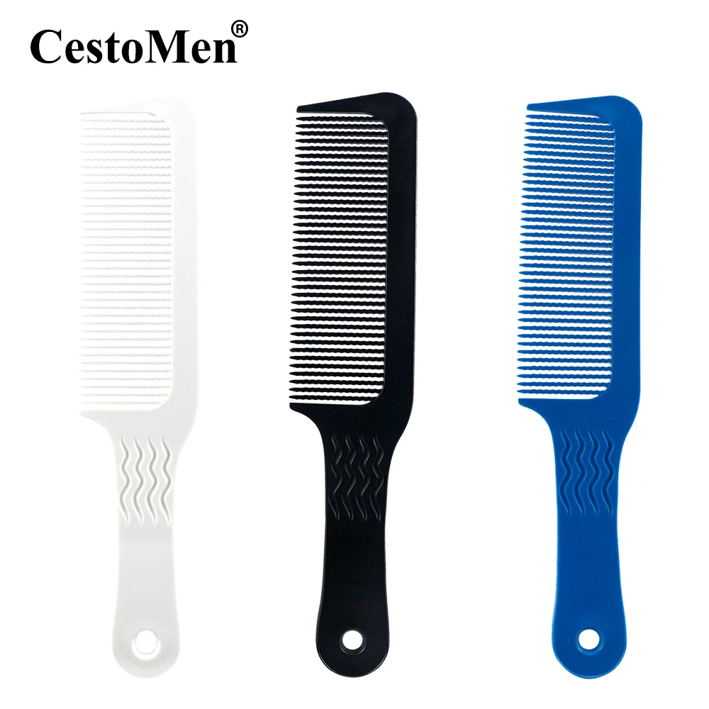 

CestoMen Professional Resin Men Haircut Comb Barber Hairdressing Comb In Wide Teeth Anti Static Hair Clipper Comb Y0 Series